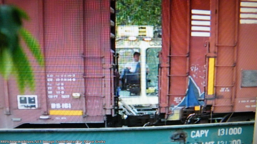 CSX MOW worker relaxing on his way to work