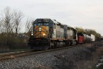 GTW 5953 leads sister 5944 on a northbound rock train with a little bit of general freight up front