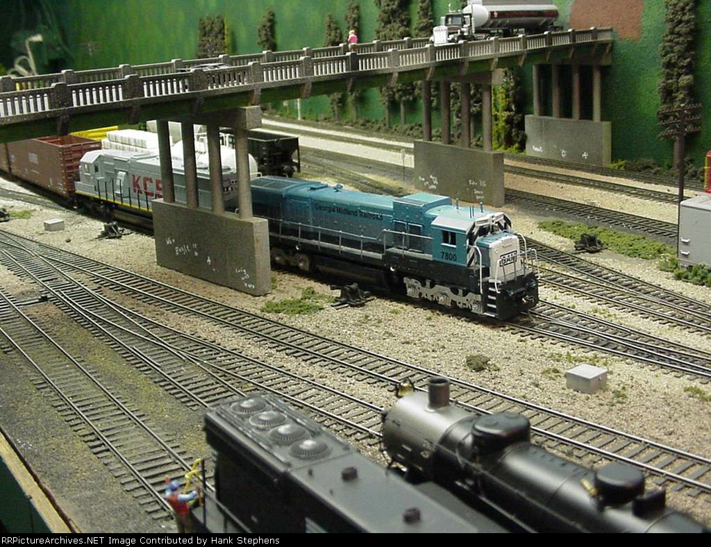Picture Five--A few hours earlier the first Georgia Midland train was being serviced in the NS ex CofGA yard at Columbus, GA