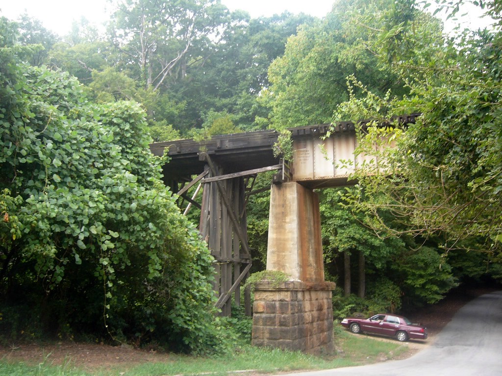 CSXTs ex SAL/SBD Briarcliffe Trestle Near Emory Hospital in the Briarcliffe/Emory Area of Dekalb County/Suburban Atlanta,GA