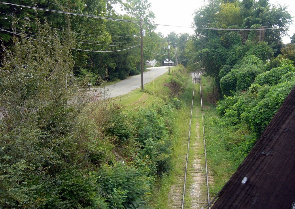 The Georgia Northeastern Railroad Track looking South