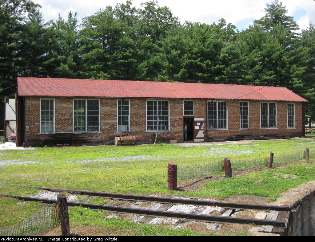 The paint shop building