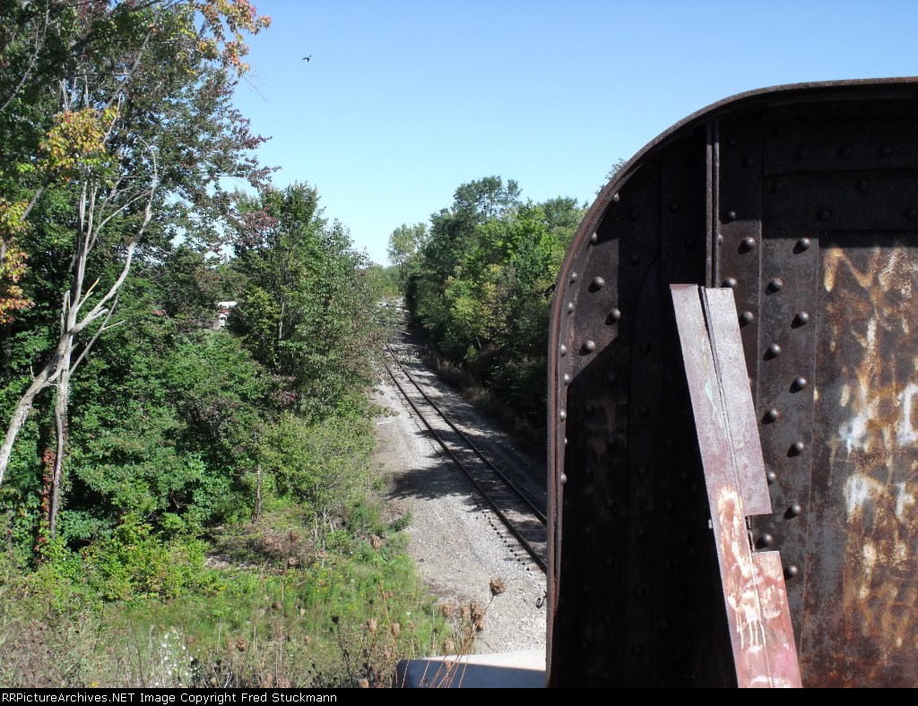 Looking north at the WE.