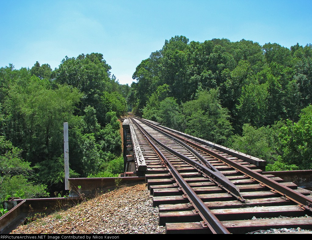 Oconee Bridge track level view