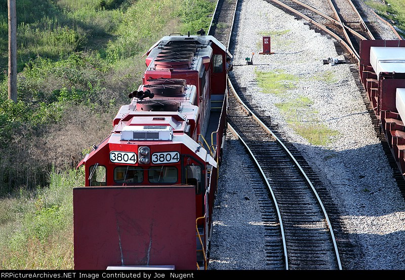 Coupling to the additional cars. 