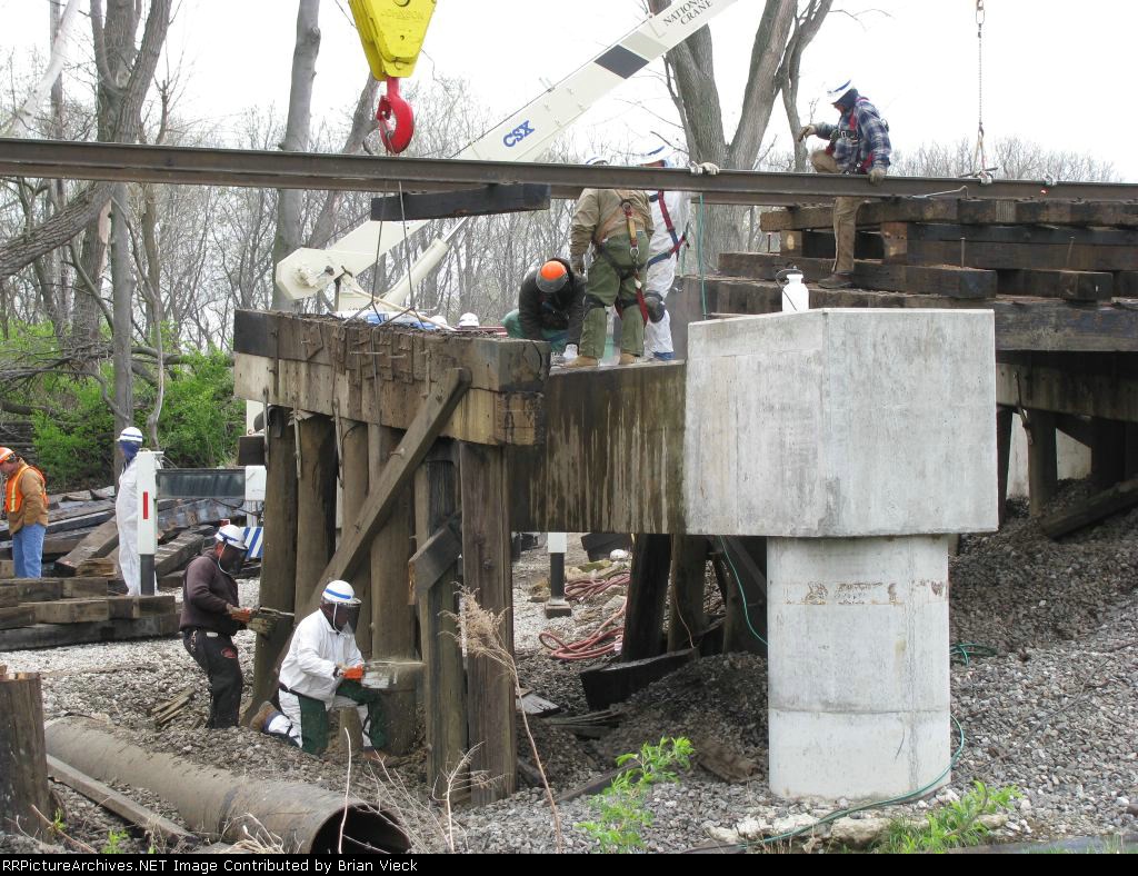 Replacing a bridge built in the 1950's