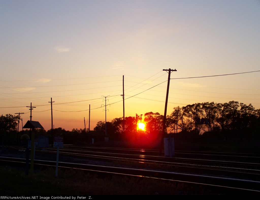 Sunset at Dolton Crossing.