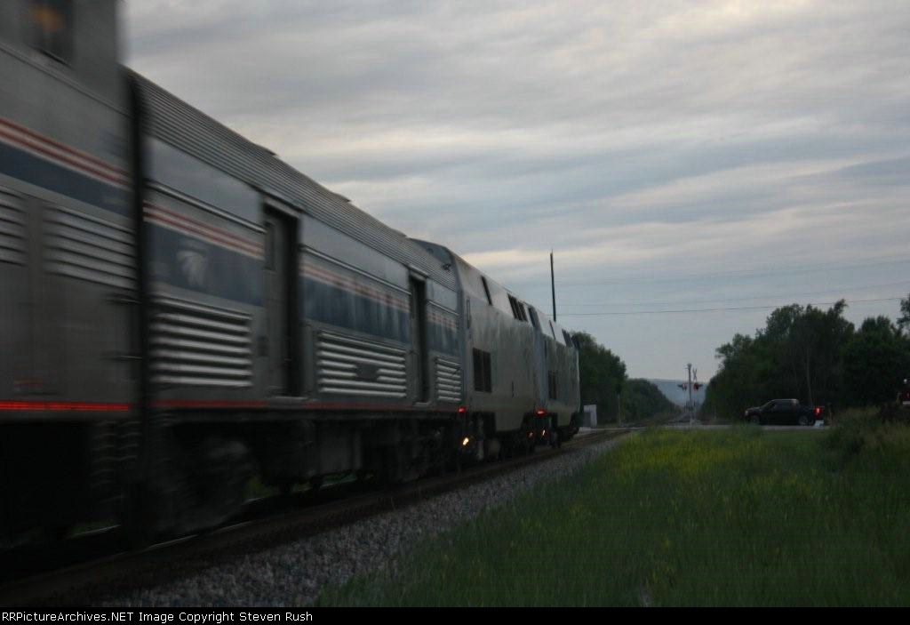 Appsoaching the crossing for county road "J"