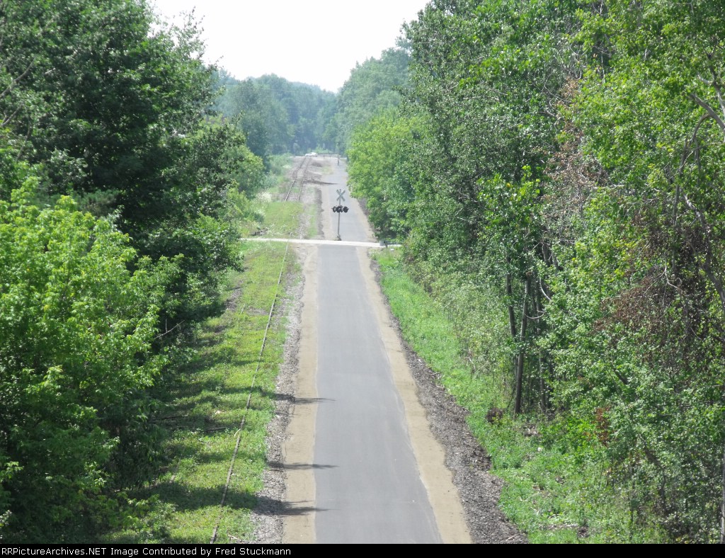 View west off SR 14 & 44 overpass.