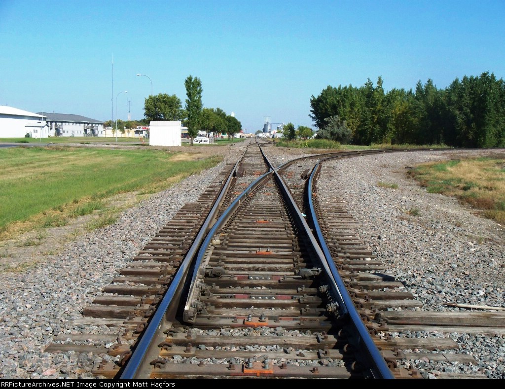 North, Ex-GN. former diamond with the Ex-NP Pembina Line.