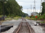 Looking South towards Nasby. YOu can see the old RofW straight and the new connection to the former CR. There was a wye here at some point originaly. Was taken out sometime after 1958.