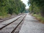 Looking east the NKP is the far left track and the Wabash the right track.