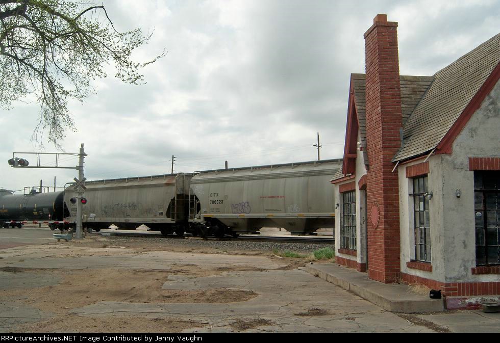 Passing an old gas station
