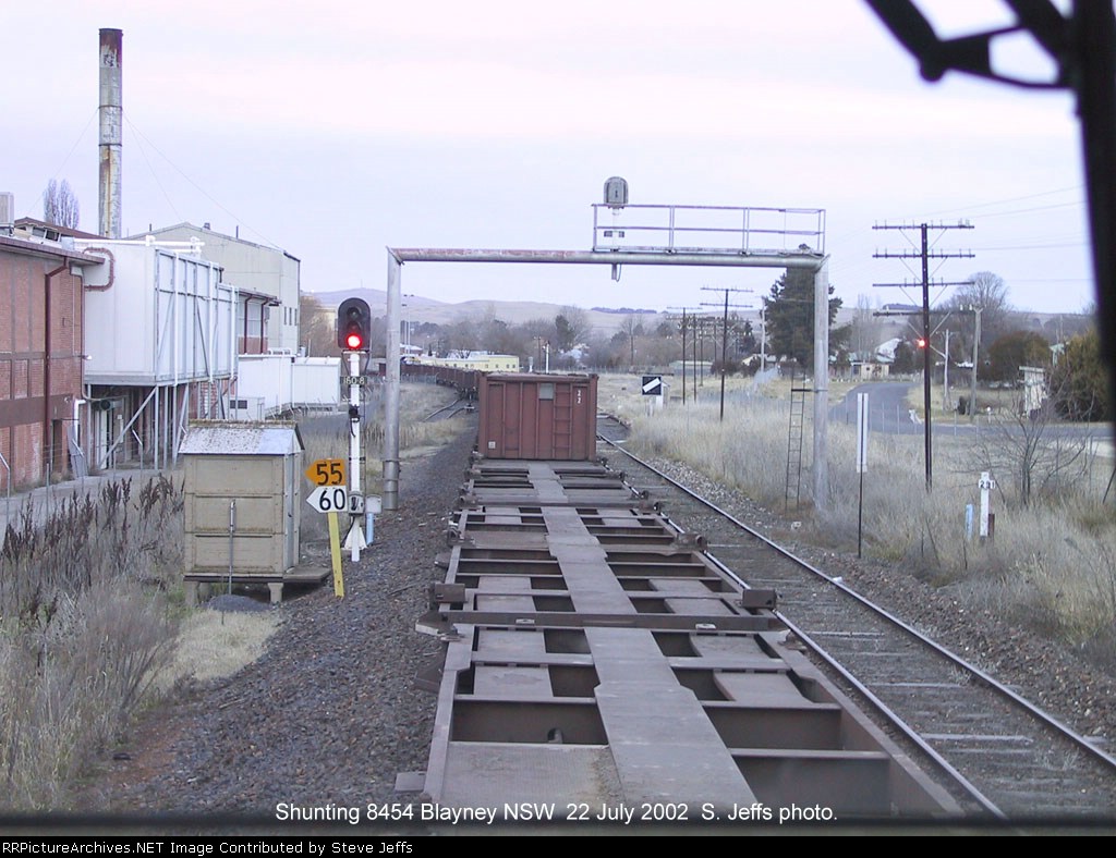 Shunting 8454 at Blayney