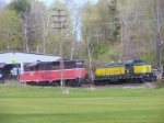 Ex-P&W Geep and an Alco RS3 at the Housatonic Yard