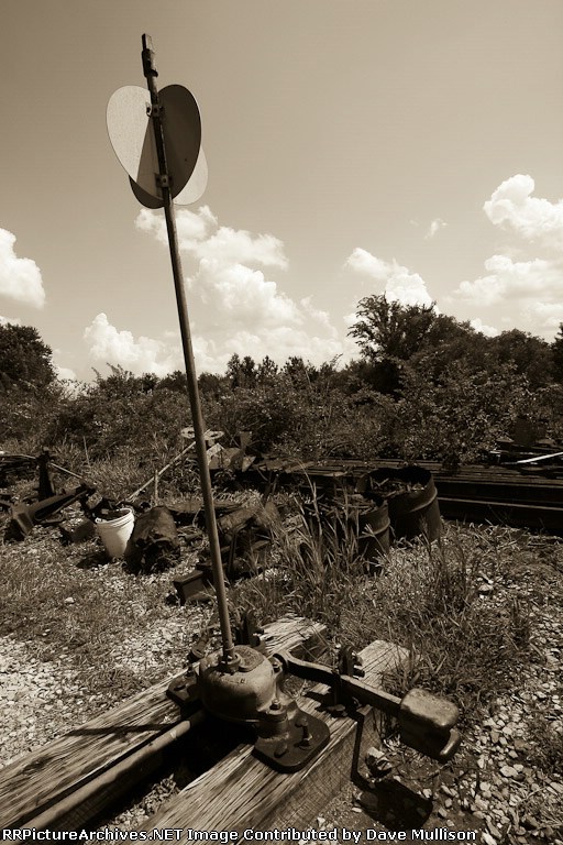 Switch at North Alabama Railroad Museum