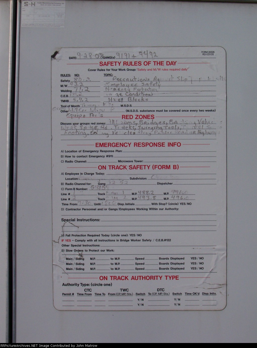 UP Switch Gang Trailer