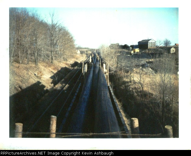 Utility poles on the siding.