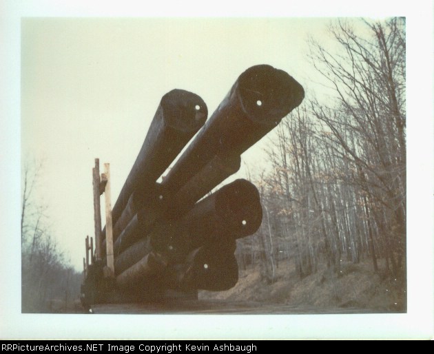 Utility poles on the Elmo siding.