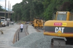Track work at new Amtrak faciility in Lynchburg