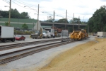 Track work at new Amtrak faciility in Lynchburg