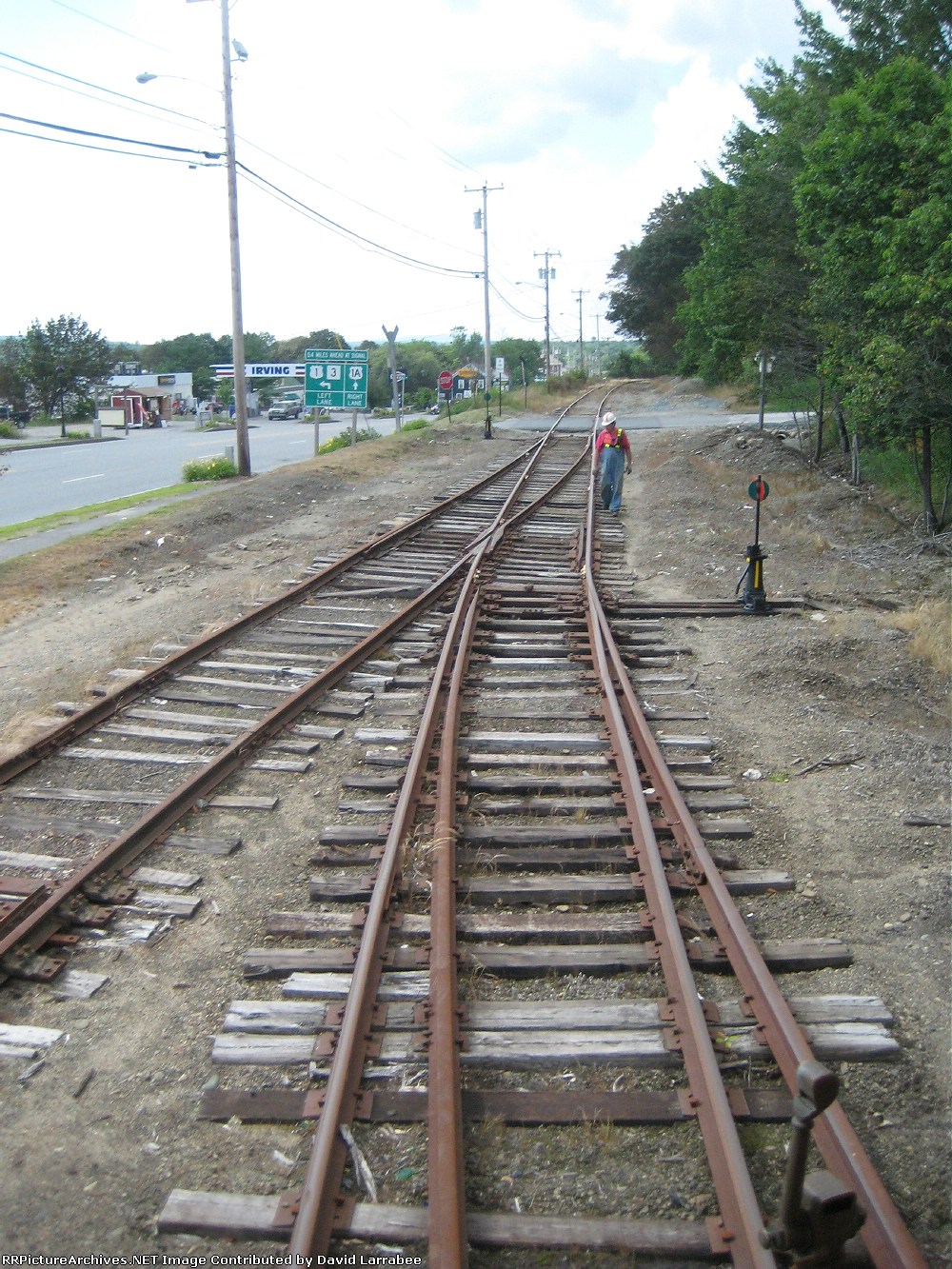 Track inspection at Beals Ave