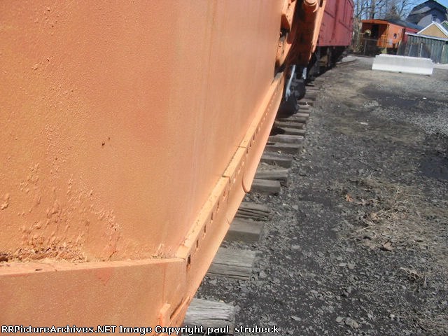 Looking down the wing