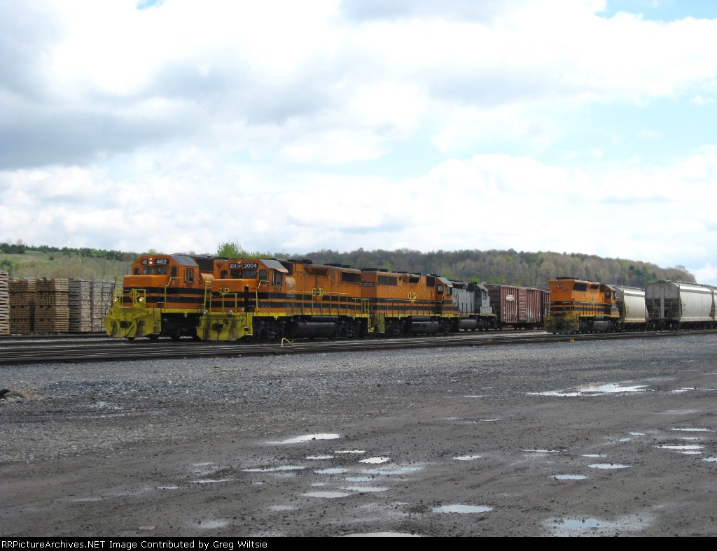 A good number of BPRR road units wait in the DuBois yard