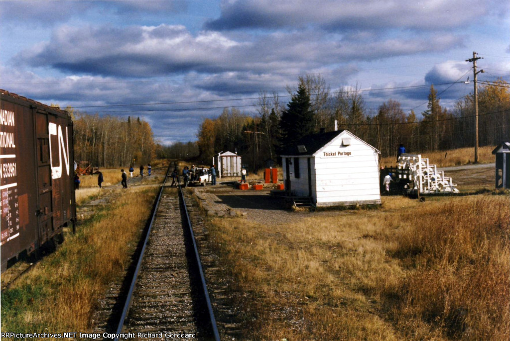 Thicket Portage looking north