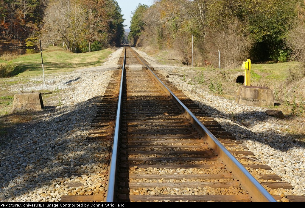Looking west on the P-line