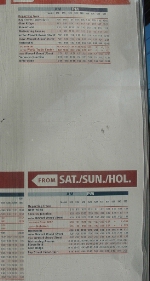 new weekend insert on Mtc-Btn schedule