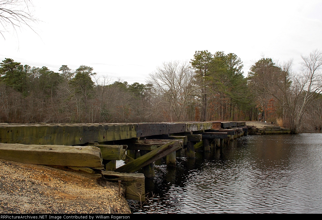 Trestle on the Abandoned Pennsylvania - Reading Seashore Lines Right of Way 