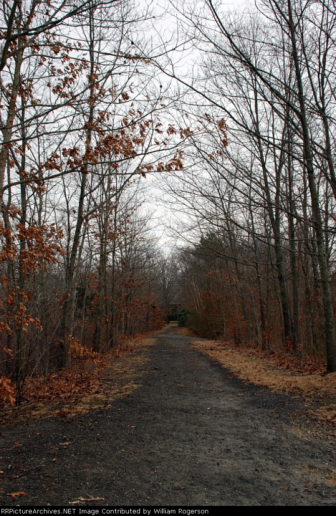 Abandoned Pennsylvania - Reading Seashore Lines Right of Way looking East