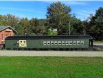 Restored P&LE Combine Passenger Baggge Car West Newton (3)