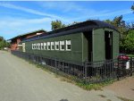 Restored P&LE Combine Passenger Baggge Car West Newton (4)