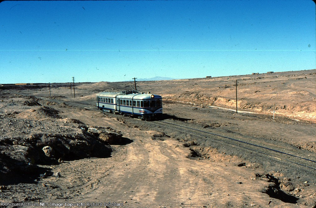 Rail cars in the desert
