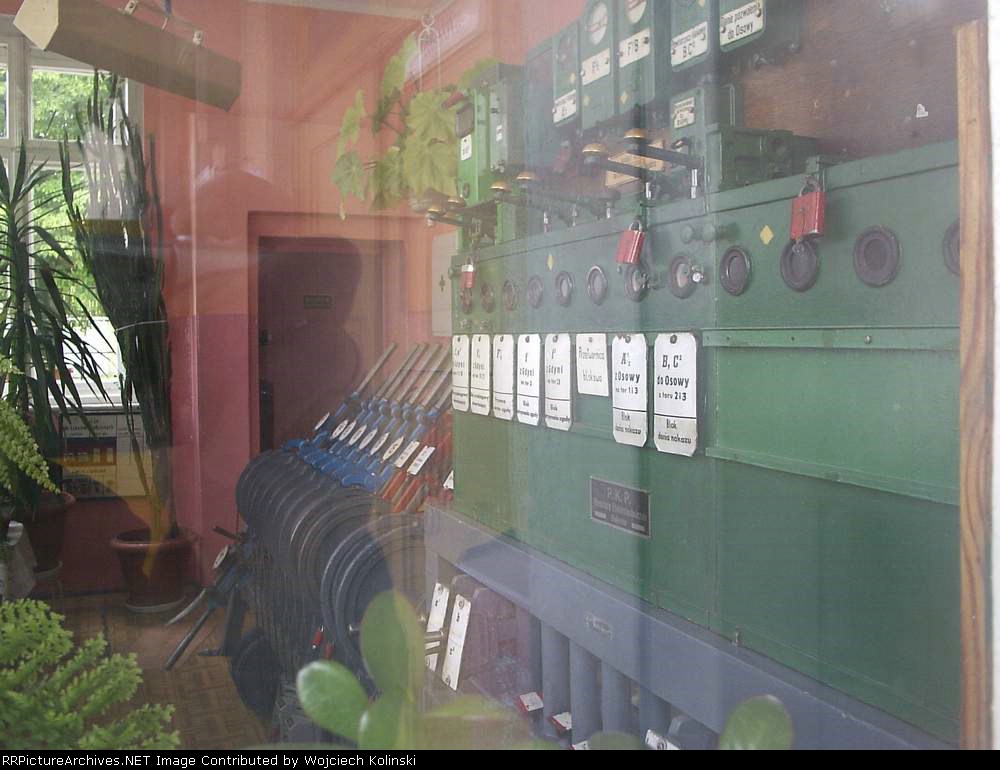 Railway control room, Wielki Kack station (on line Gdynia - Koscierzyna)