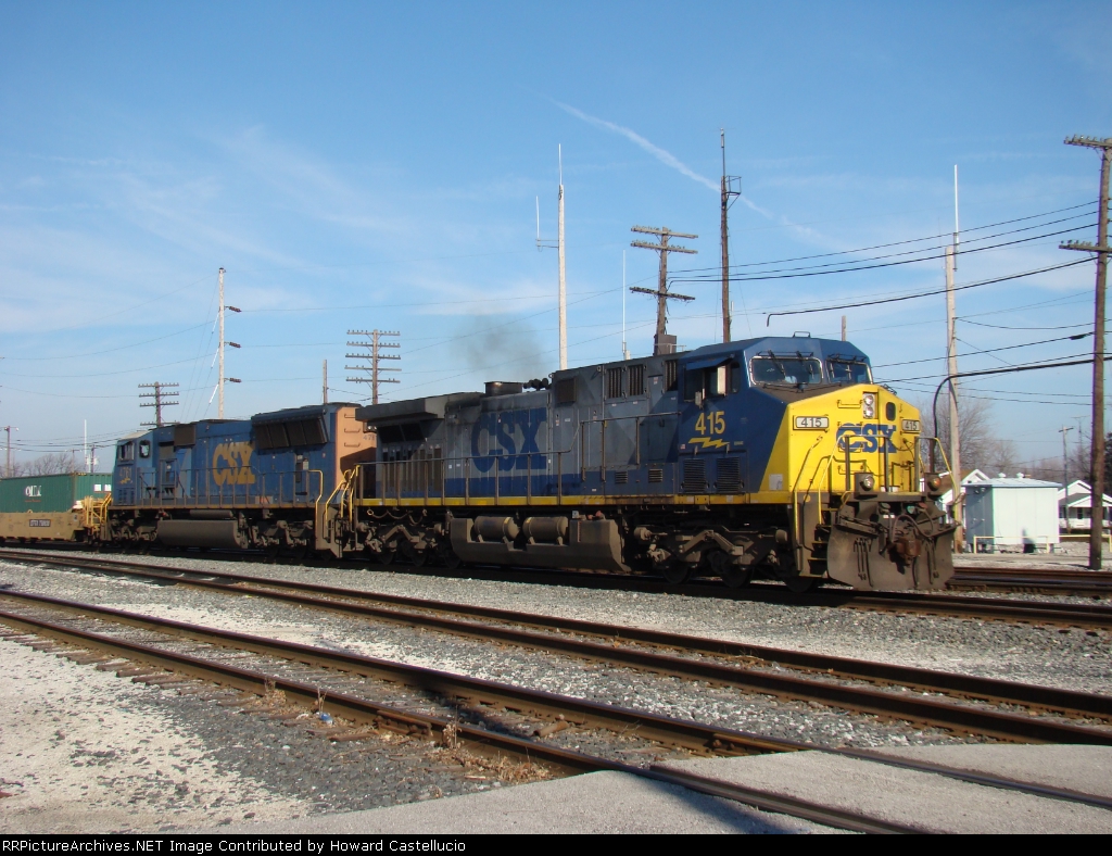 South Bound Stack train on the North End of the former C&O Walbridge yard