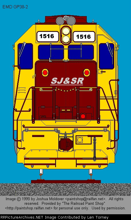 SJSR GP38 front view