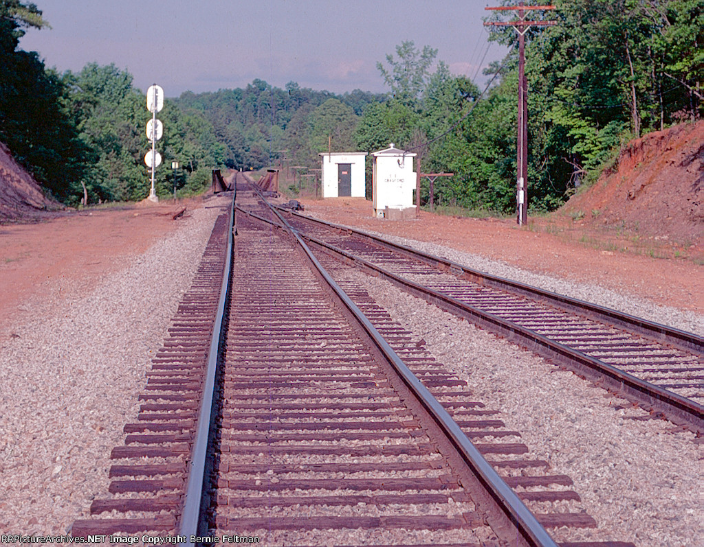 Newly configured siding was rebuilt and extended to Crooked Creek Bridge 