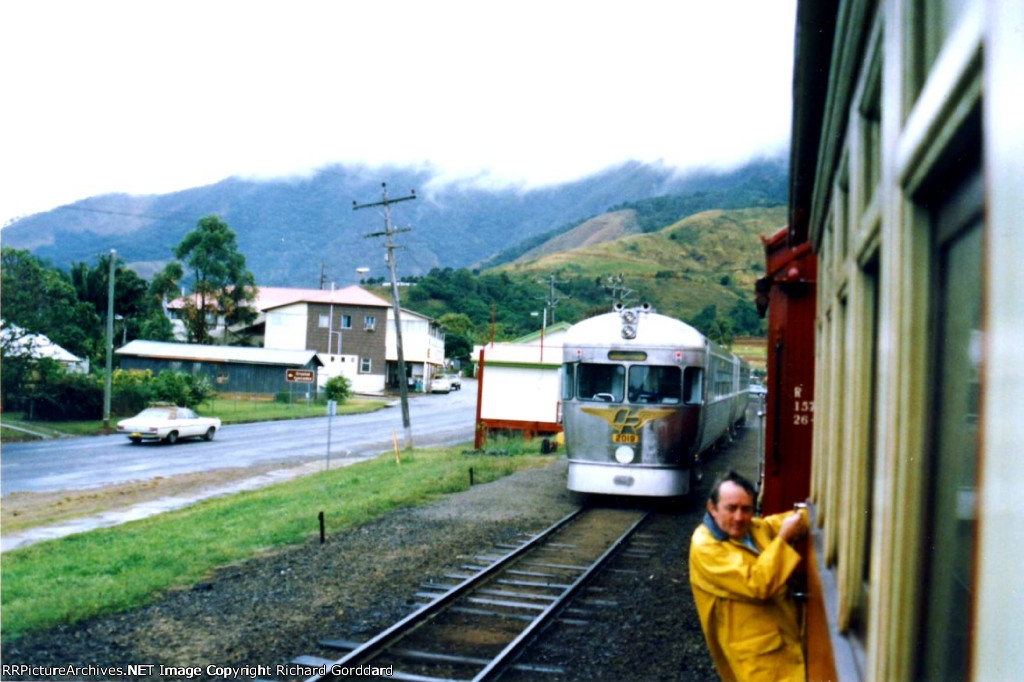 Conductor getting ready to switch the mainline