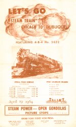 CB&Q Fantrip Flyer 04/19/64