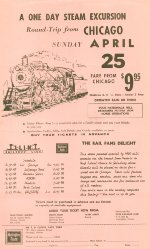 CB&Q Steam Fantrip Flyer 04/25/65