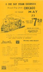 CB&Q Steam Fantrip Flyer 05/23/65