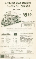 CB&Q Steam Fantrip Flyer 07/18/65