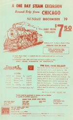 CB&Q Steam Fan Trip Flyer 12/19/65