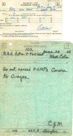 CB&Q Train Order 102