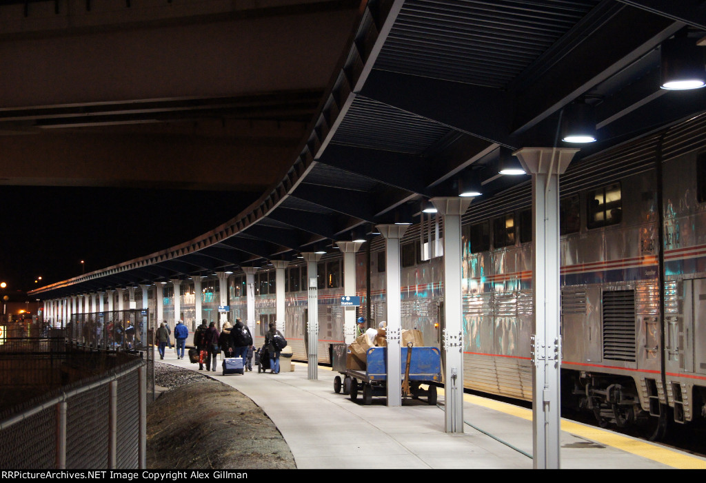 Sitting At The Curved Platform.