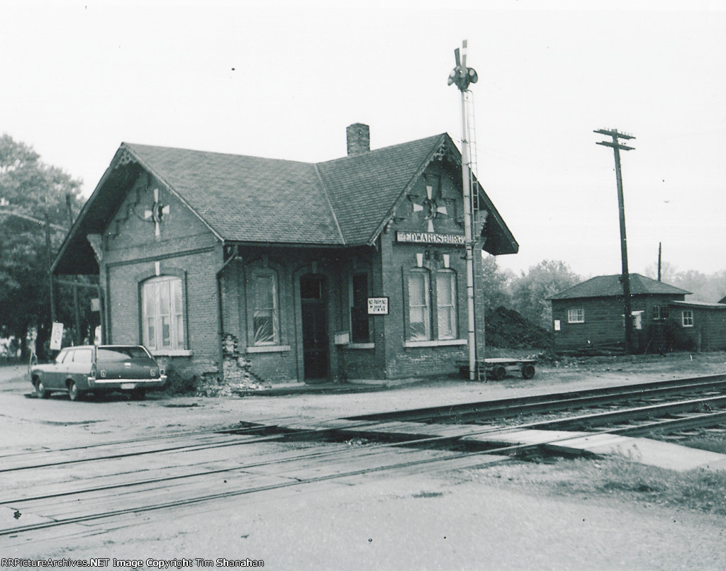 GTW Edwardsburg depot about 1970