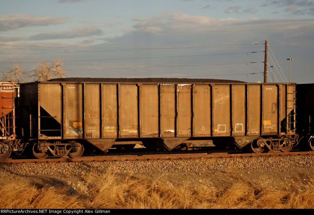 CNW 135153 Eastbound, Loaded